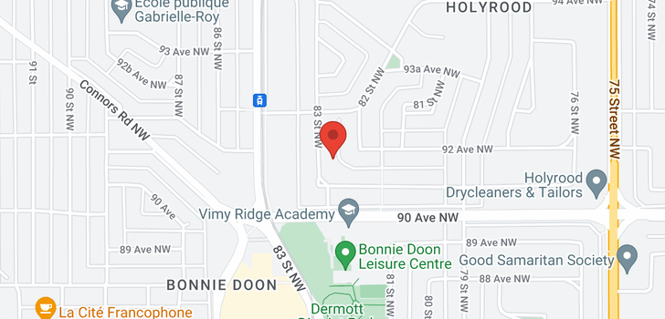 map of 9115 83 ST NW